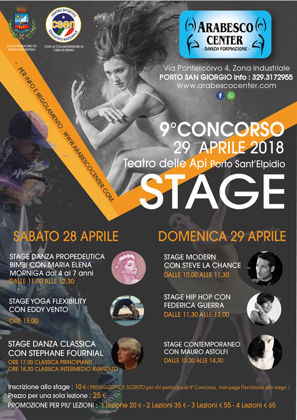 Stage al Teatro delle Api  28 e 29 aprile 2018